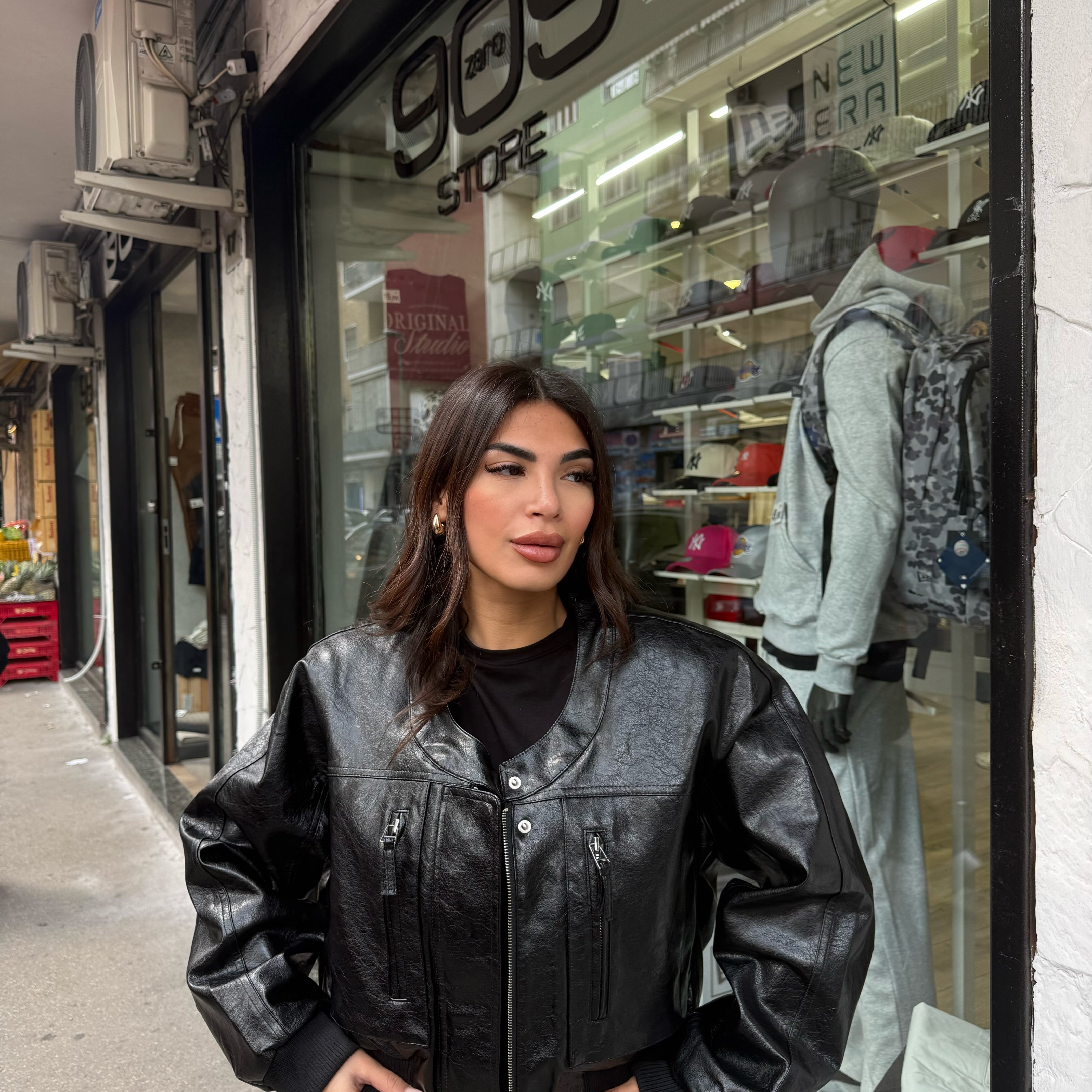 Chiodo ecopelle PU12578