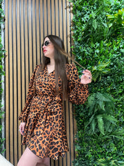 Abito a portafoglio animalier