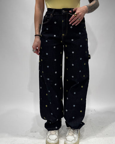Jeans flower 8966