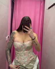 Corpetto Pink/Green W4318