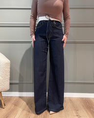 Jeans scuro a palazzo