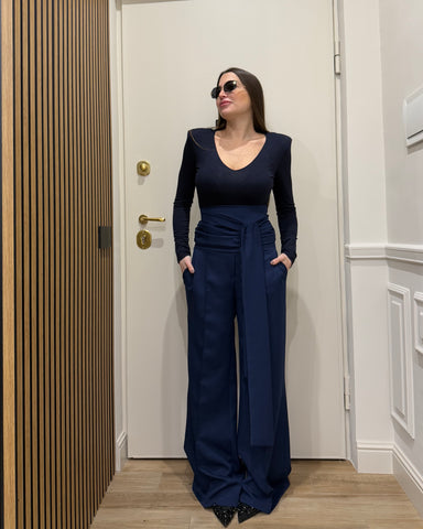 Pantalone bustino Blu
