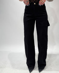 Jeans balloon nero XY206