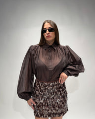 Gonna con paillettes H4218-1